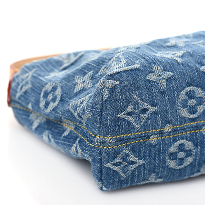 Louis Vuitton Monogram Denim Hills Pochette Blue 8 of 10
