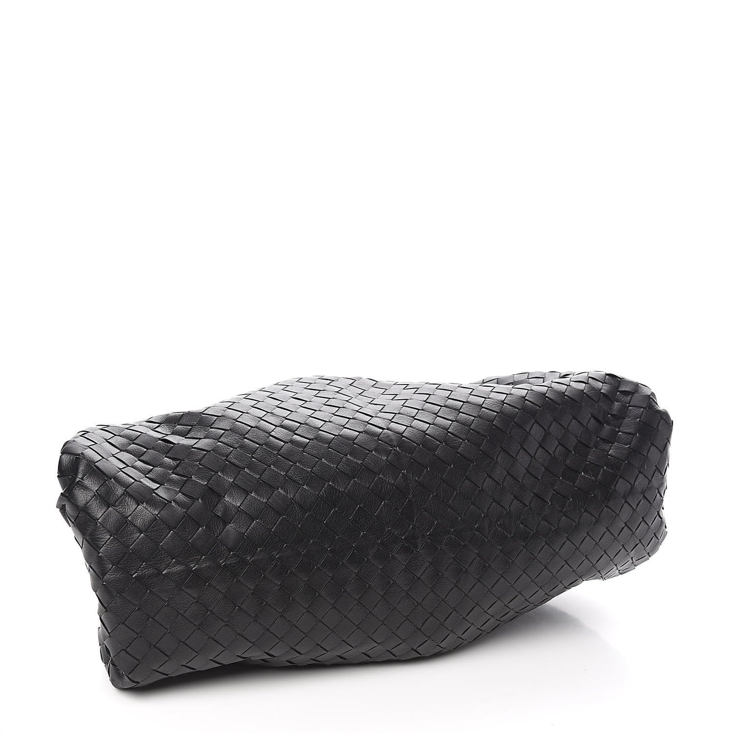 Nappa Maxi Intreccio The Pouch Oversized Clutch Black