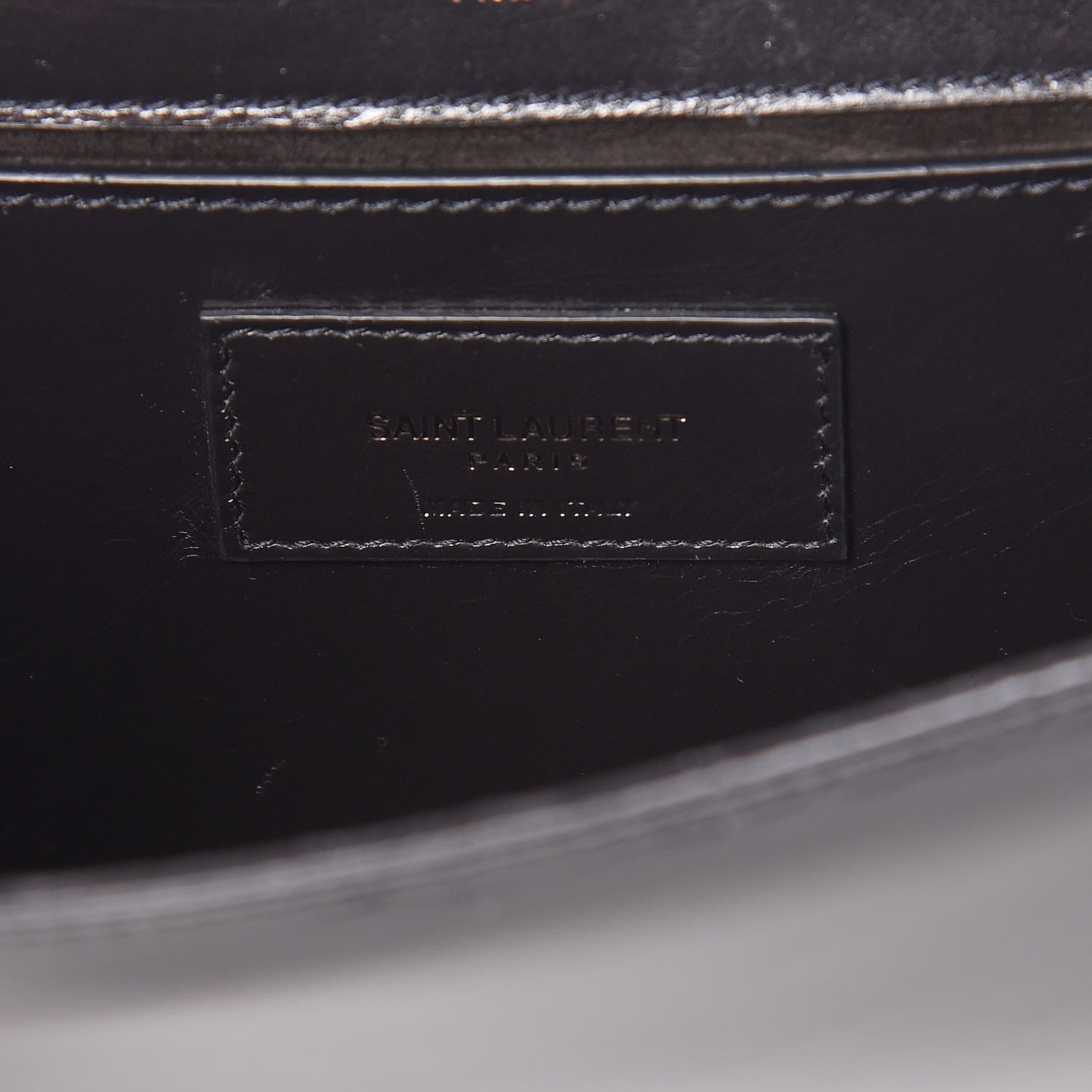 Saint Laurent Patent Smoking Clutch Black 9 of 10