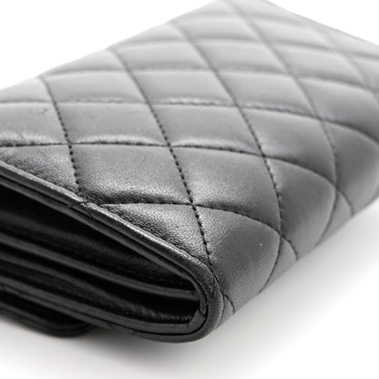 Chanel Lambskin Quilted Pearl My Shoulder Mini French Wallet On Chain WOC Black 12 of 12