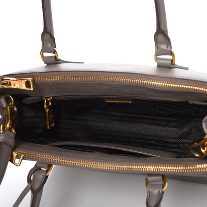Prada Saffiano Small Galleria Double Zip Tote Argilla 5 of 8