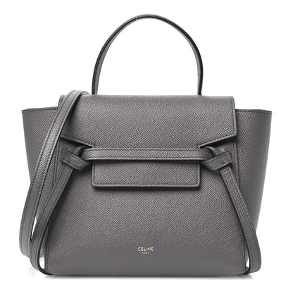 Celine Grained Calfskin Nano Belt Bag Grey 1 of 11