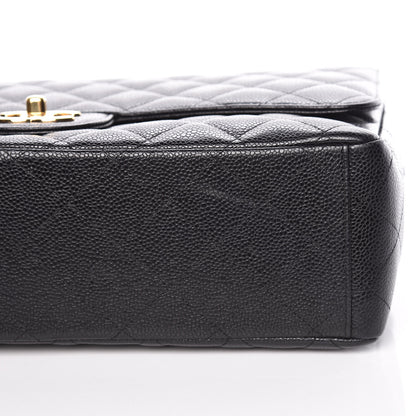 Chanel Caviar Quilted Maxi Double Flap Black 12 of 13