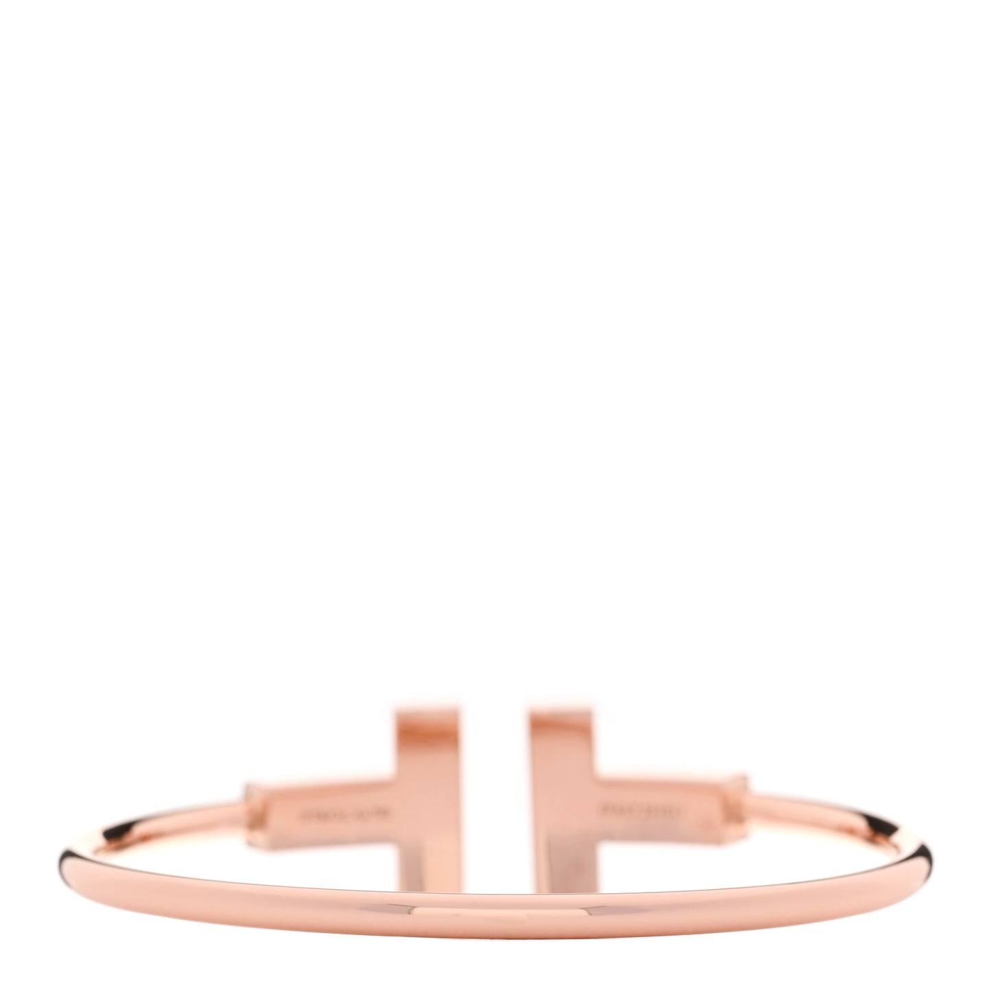 18K Rose Gold Mother of Pearl Wide T Wire Bracelet