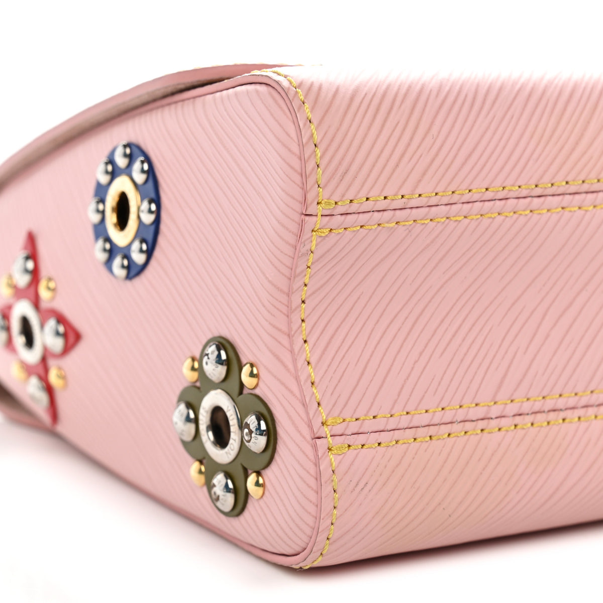 Louis Vuitton Epi Mechanical Flowers Twist Shoulder Bag MM Rose Ballerine 9 of 11