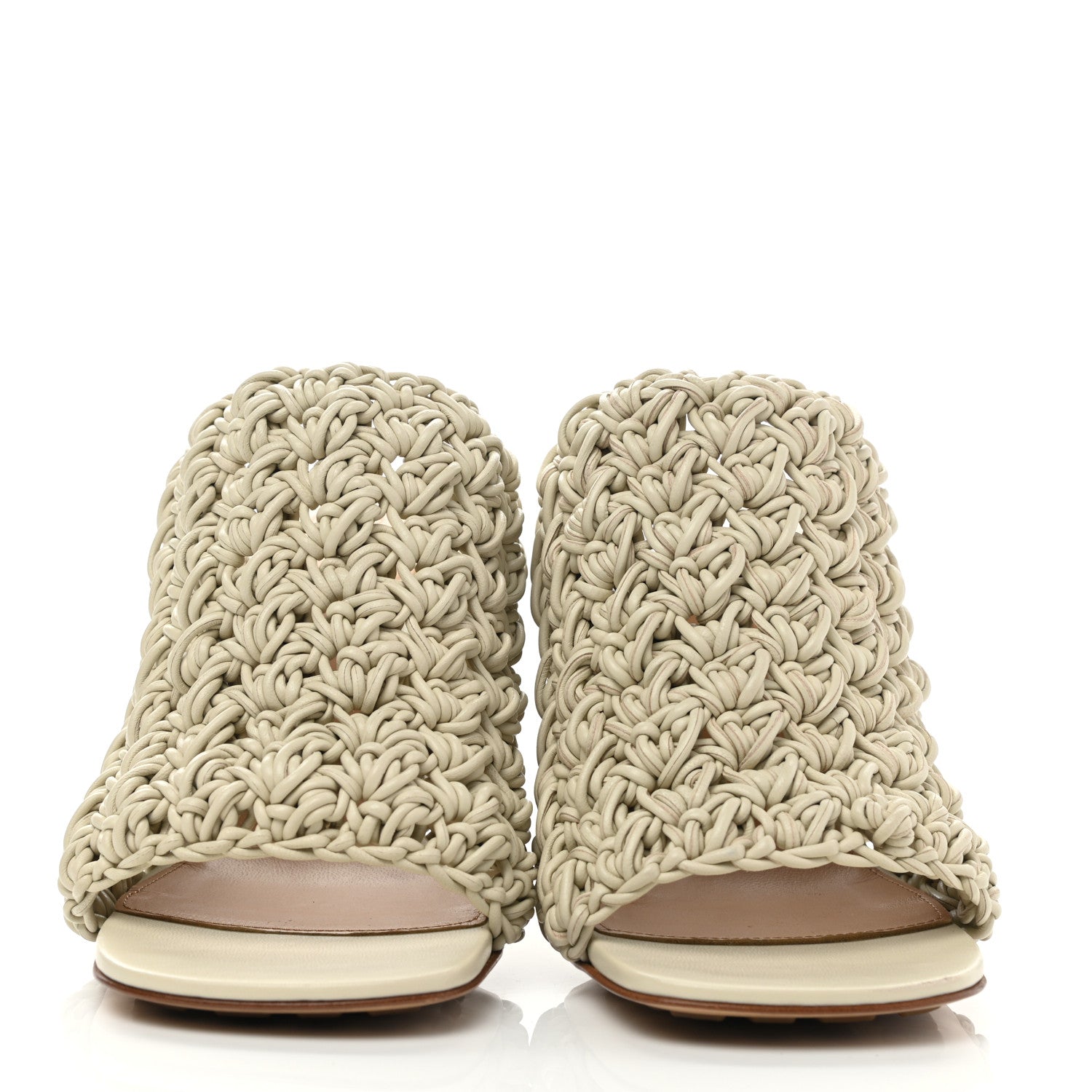 Bottega Veneta Nappa Intrecciato The Board Mules 36.5 Wax 2 of 8