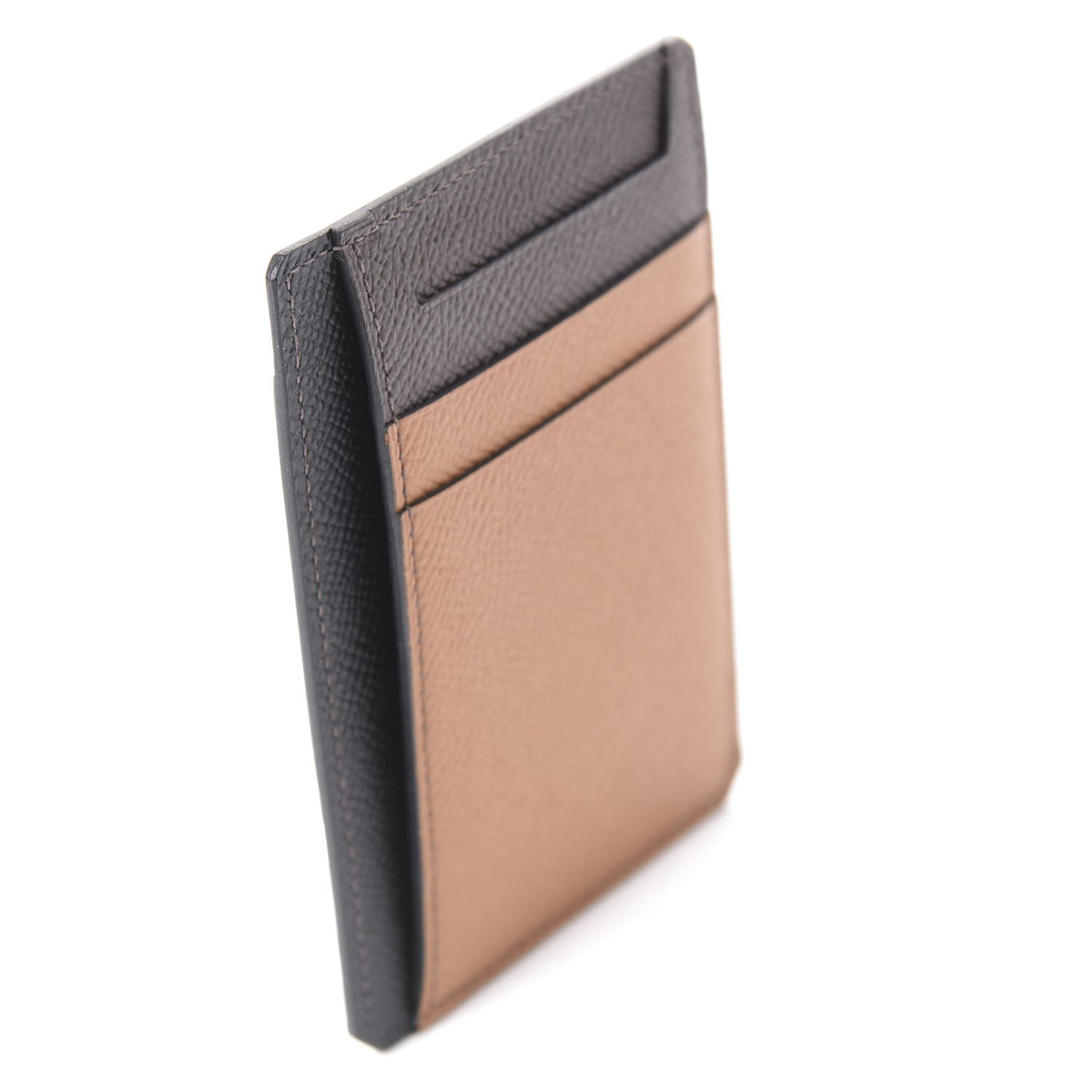 Epsom City 8CC Colorblock Card Holder Black Gold Chocolate