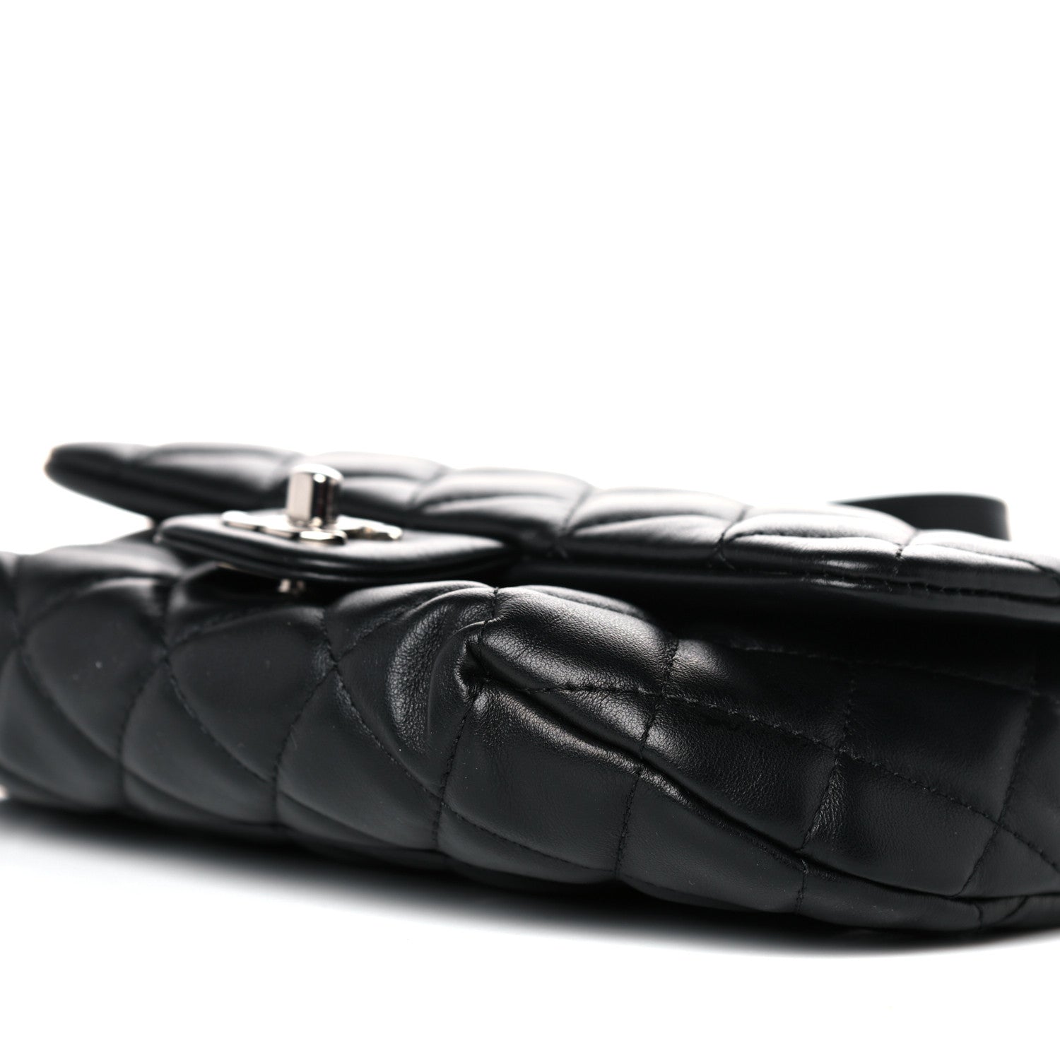 Chanel Calfskin Quilted CC Uniform Flap Belt Bag Black 10 of 15