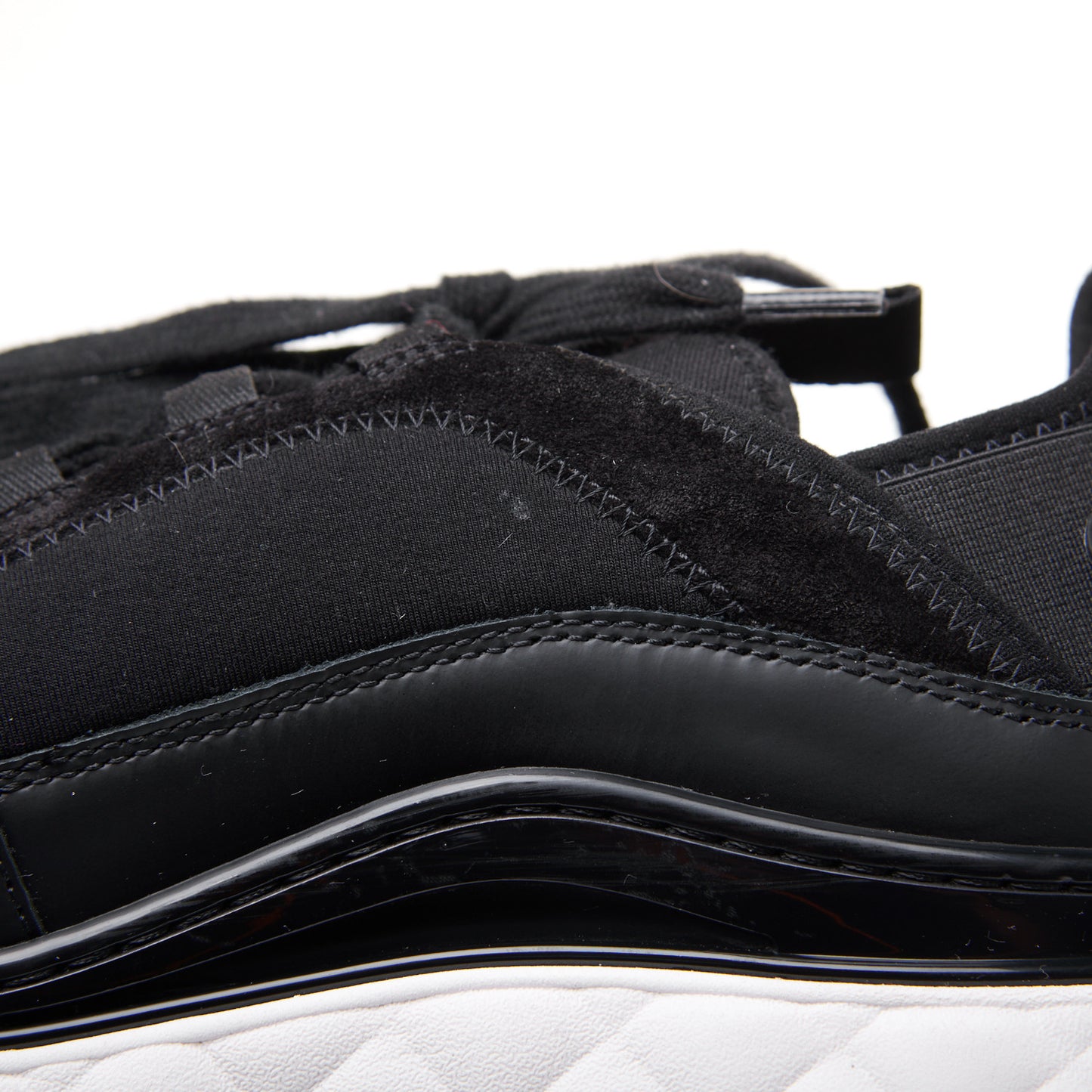 Velvet Calfskin Mixed Fibers CC Sneakers 41 Black