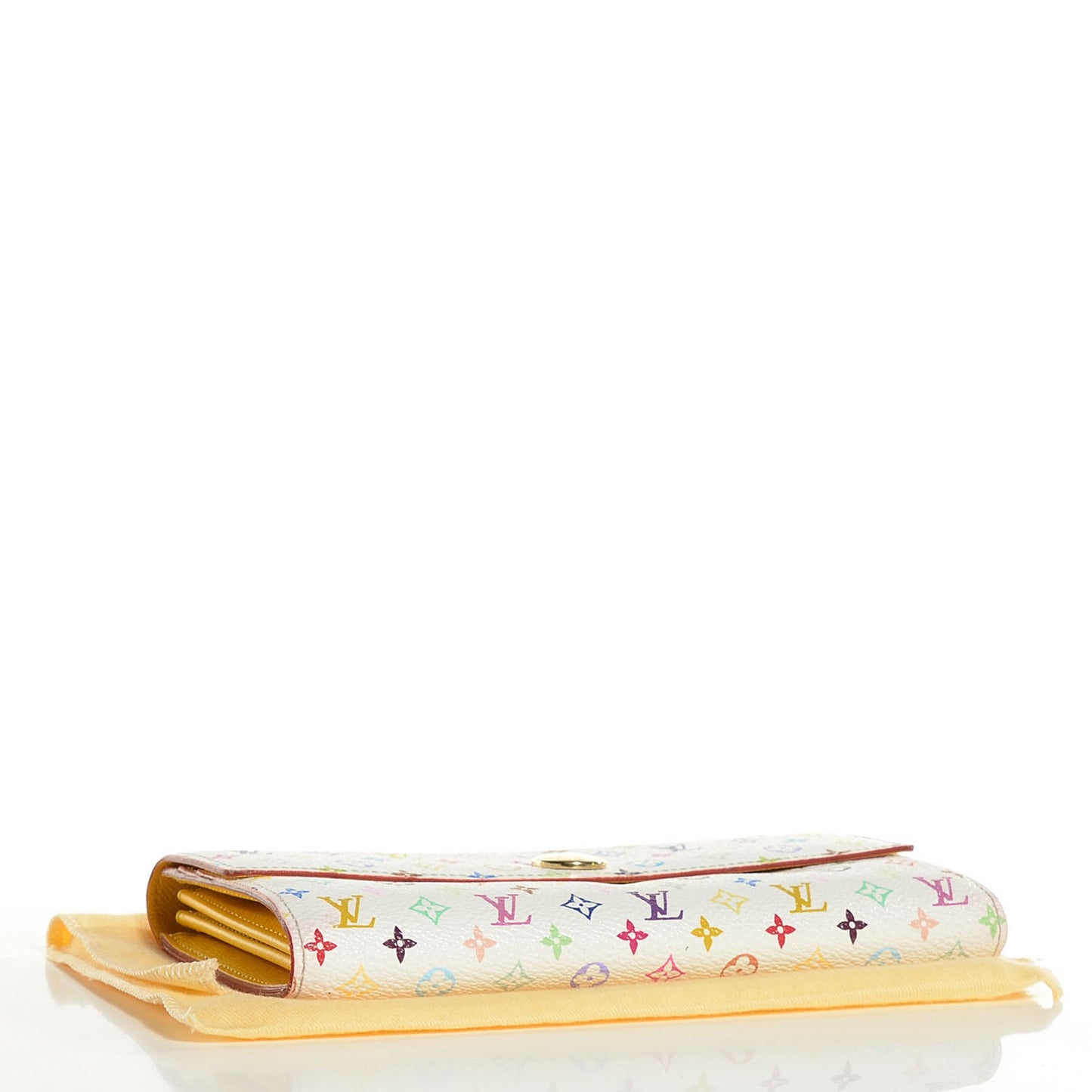 Monogram Multicolor Sarah Wallet White Citron