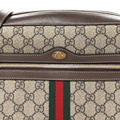 Gucci GG Supreme Monogram Web Small Ophidia Shoulder Bag Brown 8 of 10