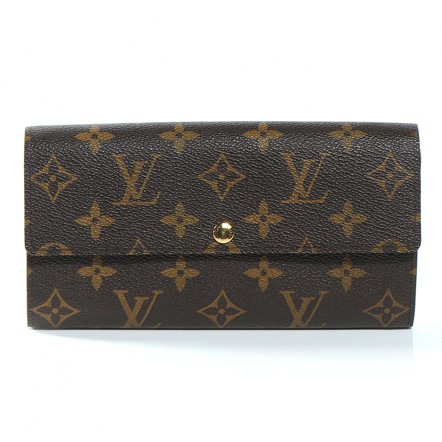 Louis Vuitton Monogram Leopard Sarah Wallet Blanc Corail 1 of 7