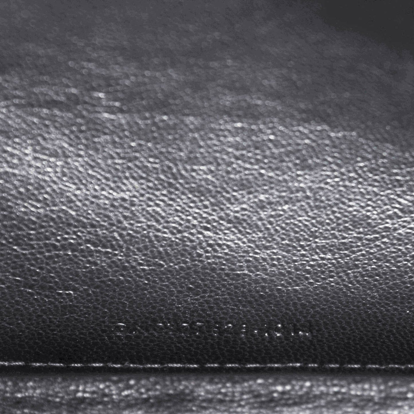 Grain De Poudre Matelasse Chevron Monogram Chain Wallet Black