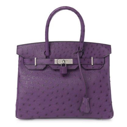 Hermes Ostrich Birkin 30 Violine 1 of 14