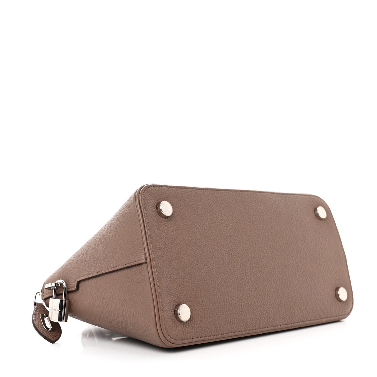 Veau Bougie Triangle PM Taupe Violet