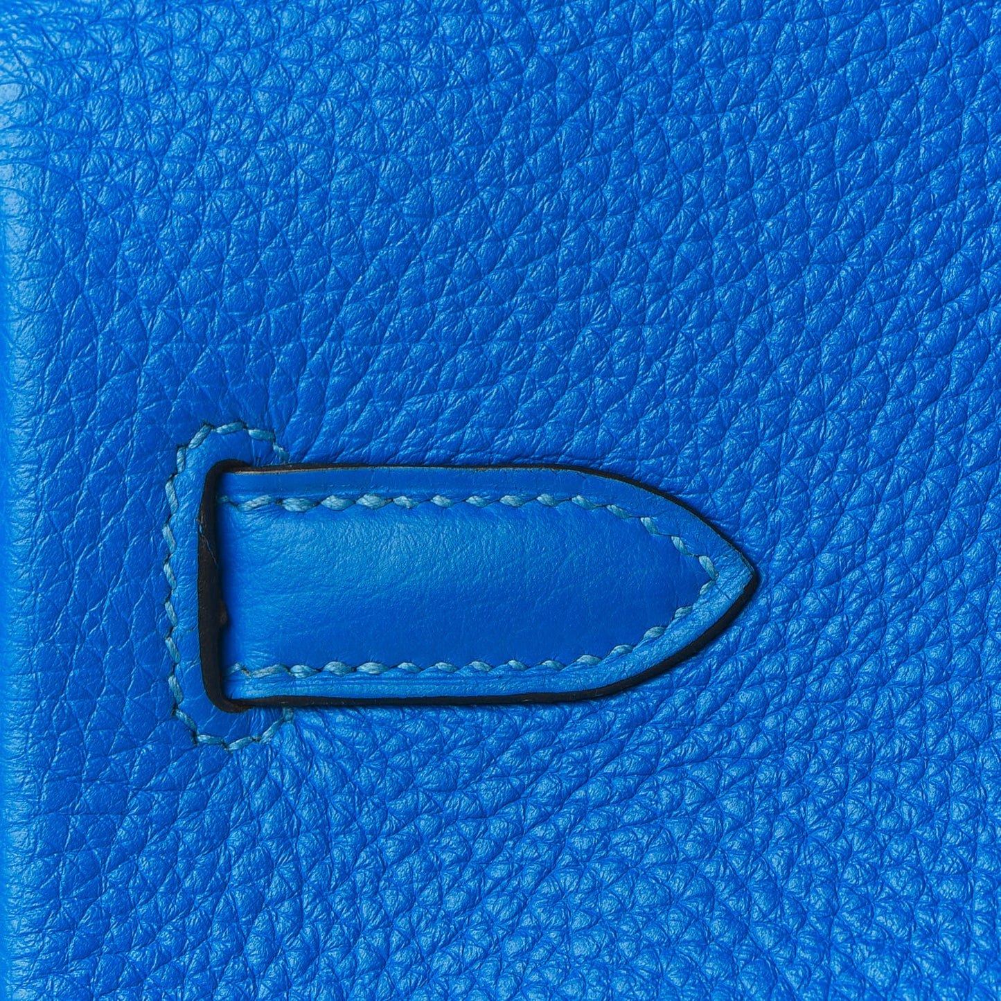 Taurillon Clemence Birkin 35 Bleu Hydra