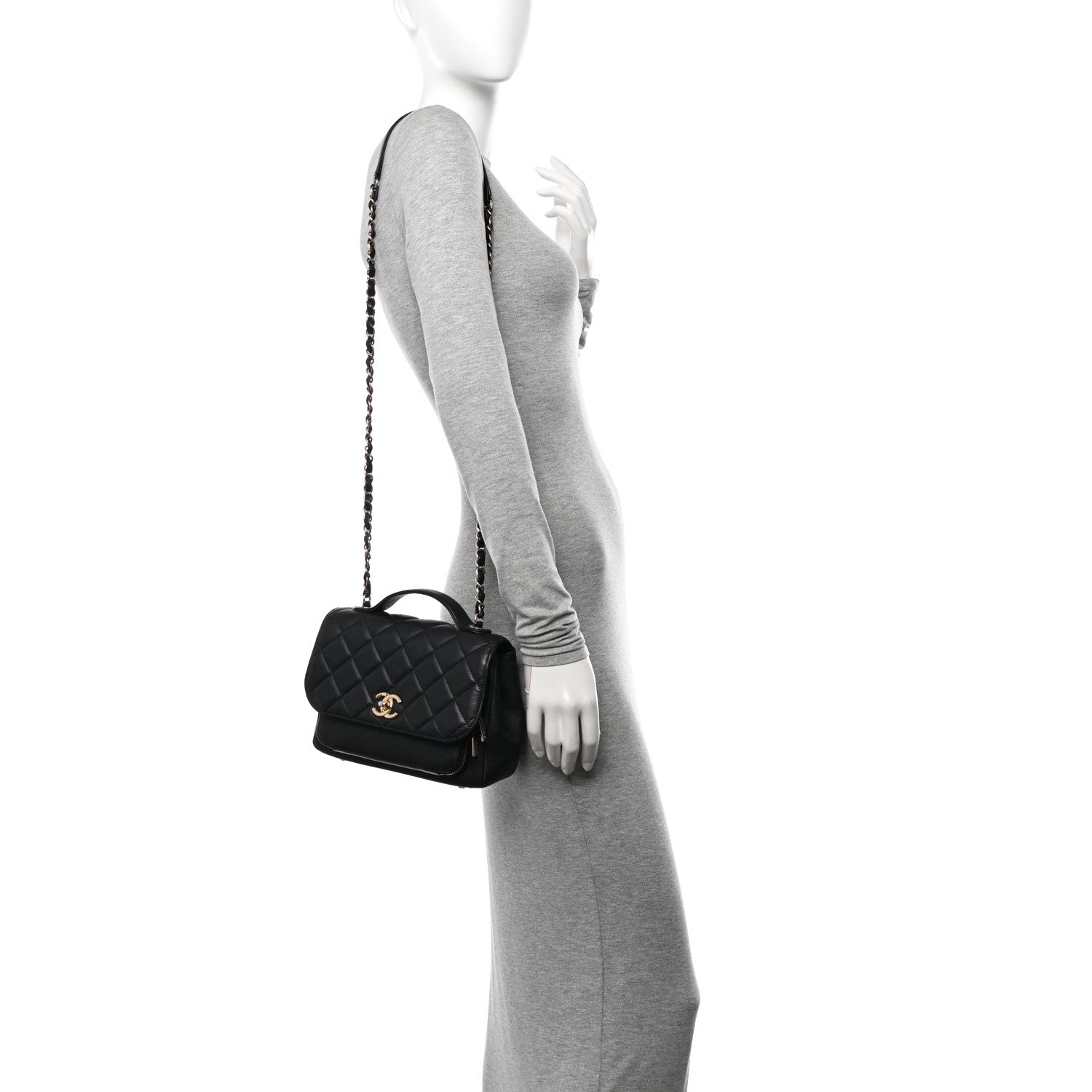 Chanel Caviar Quilted Small Business Affinity Flap Black 2 of 14