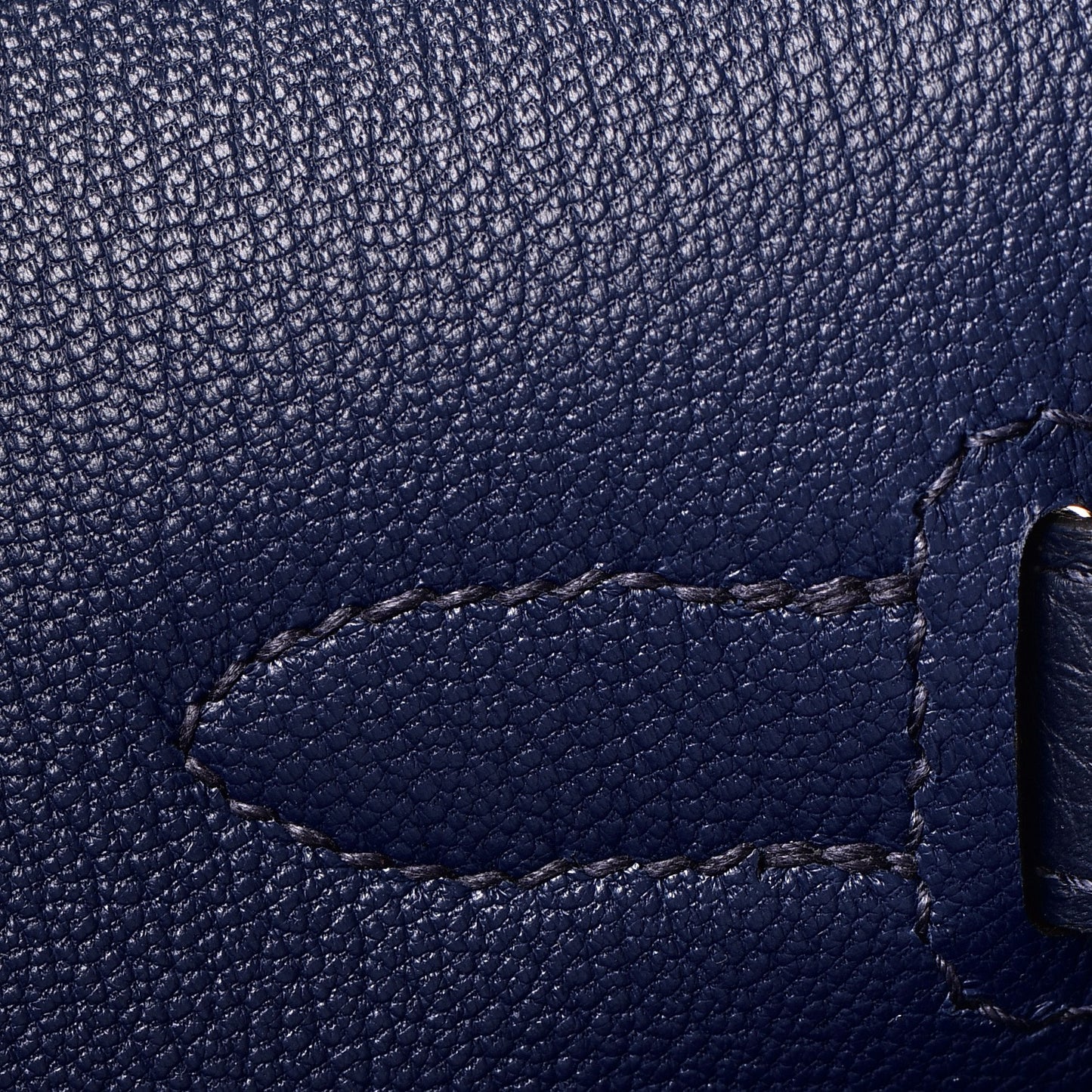 Taurillon Clemence Birkin 35 Bleu Saphir