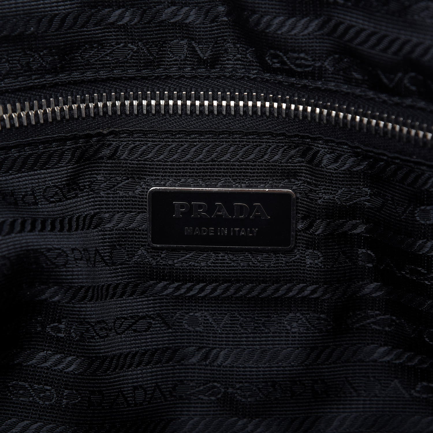 Prada Vitello Drive Perforated Shoulder Bag Black 8 of 14