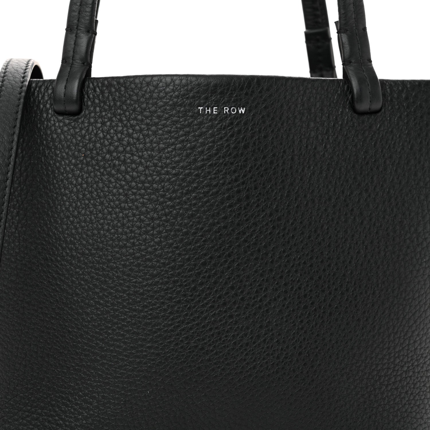 The Row Grained Calfskin Small Park Tote Black 8 of 11