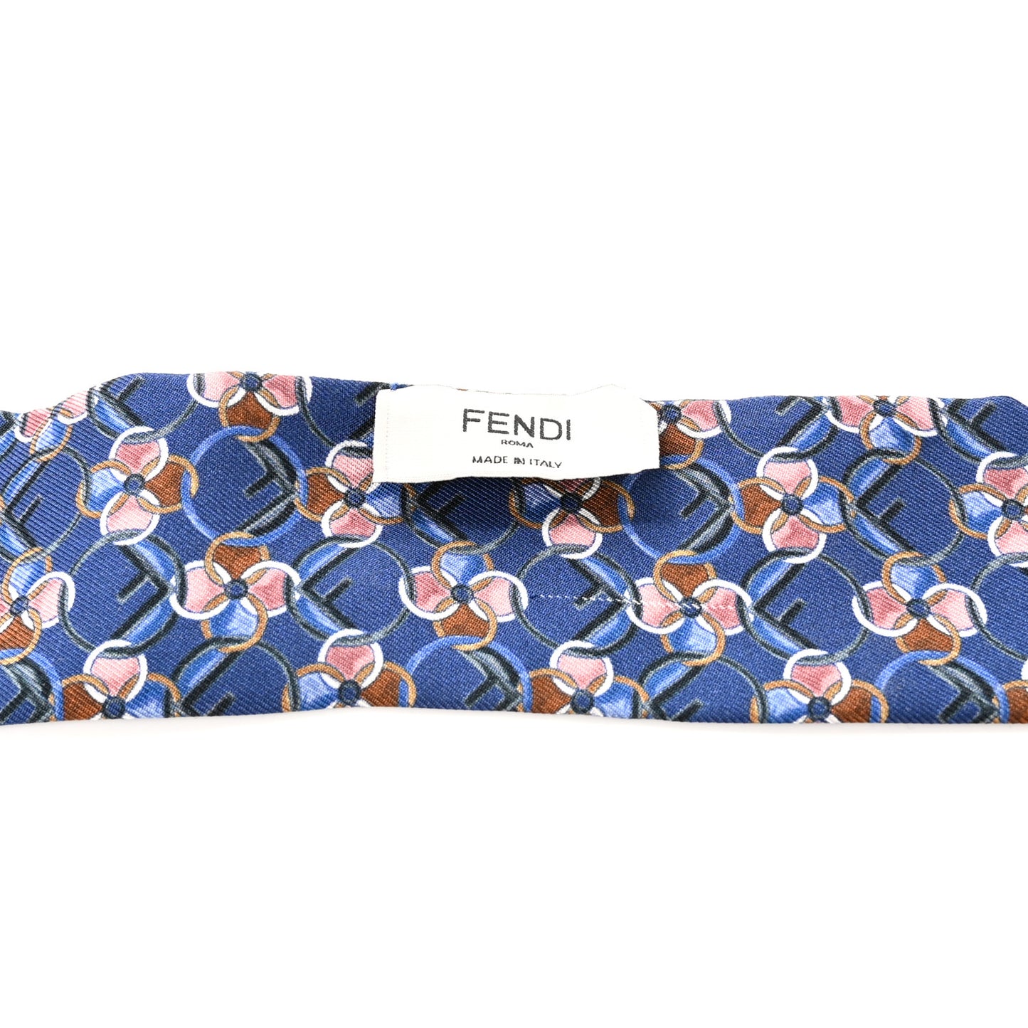 Silk Bandeau Blue Multicolor