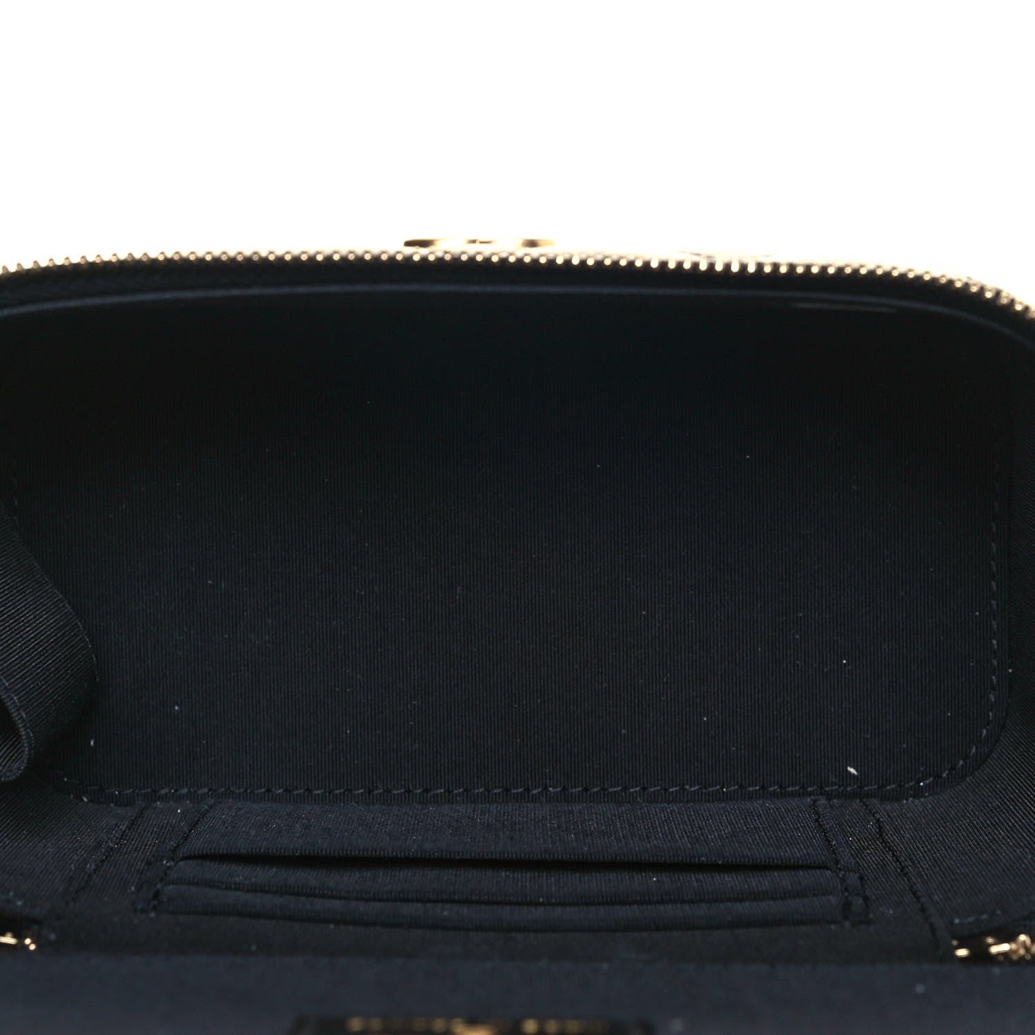 Chanel Lambskin Quilted Small Top Handle Vanity Case With Chain Black 5 of 14