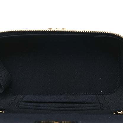 Chanel Lambskin Quilted Small Top Handle Vanity Case With Chain Black 5 of 14