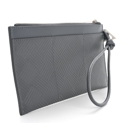 Bottega Veneta Debossed Calfskin Mens Bill Pouch Thunder 3 of 8