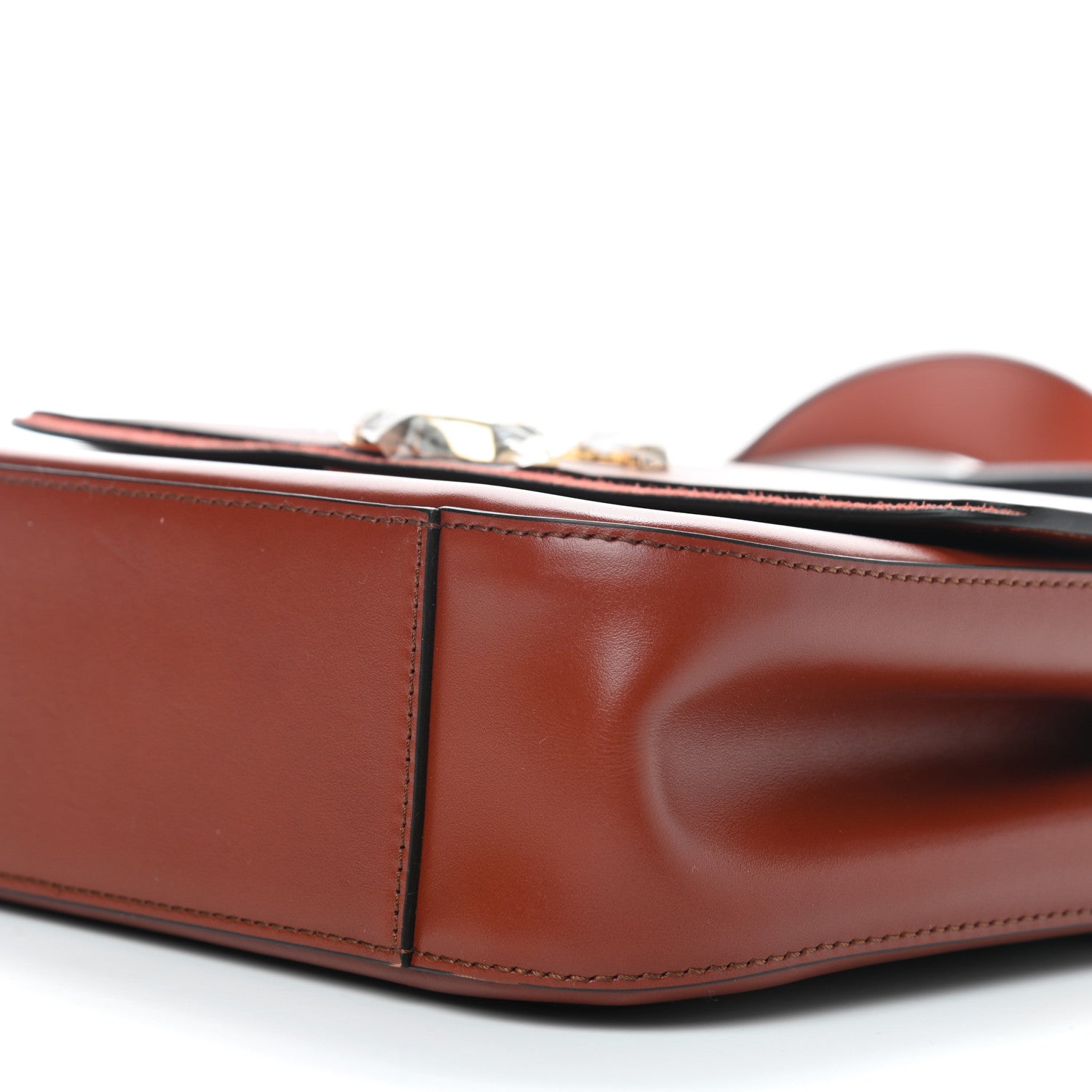 Chloe Calfskin Small C Double Carry Sepia Brown 7 of 10