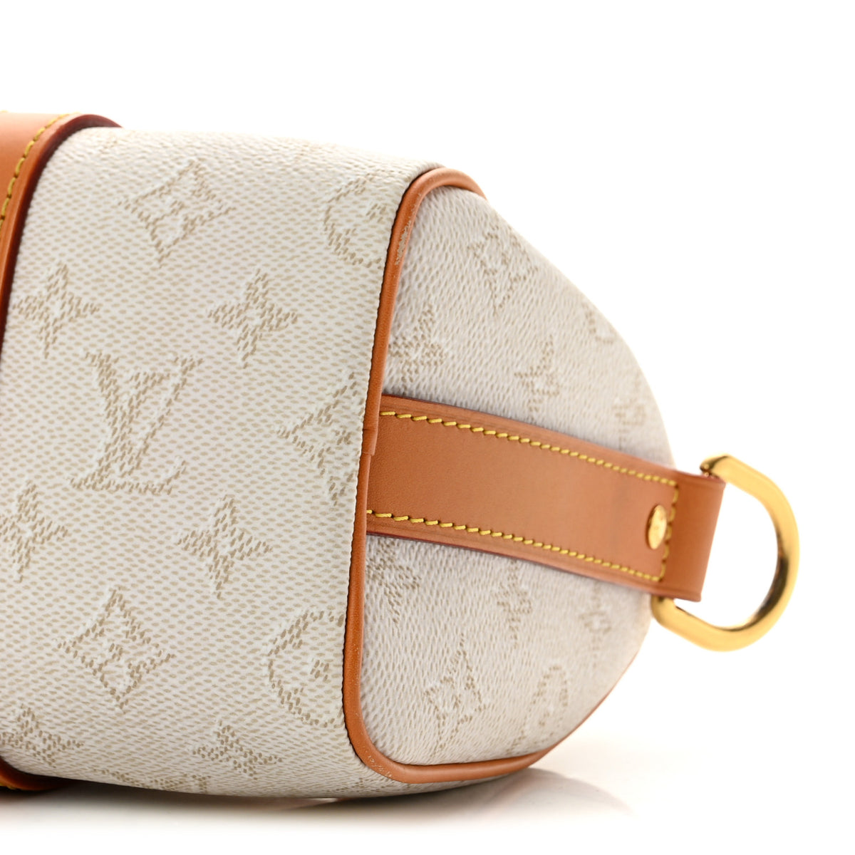 Louis Vuitton Monogram Heritage Keepall Bandouliere 25 Off White 9 of 12