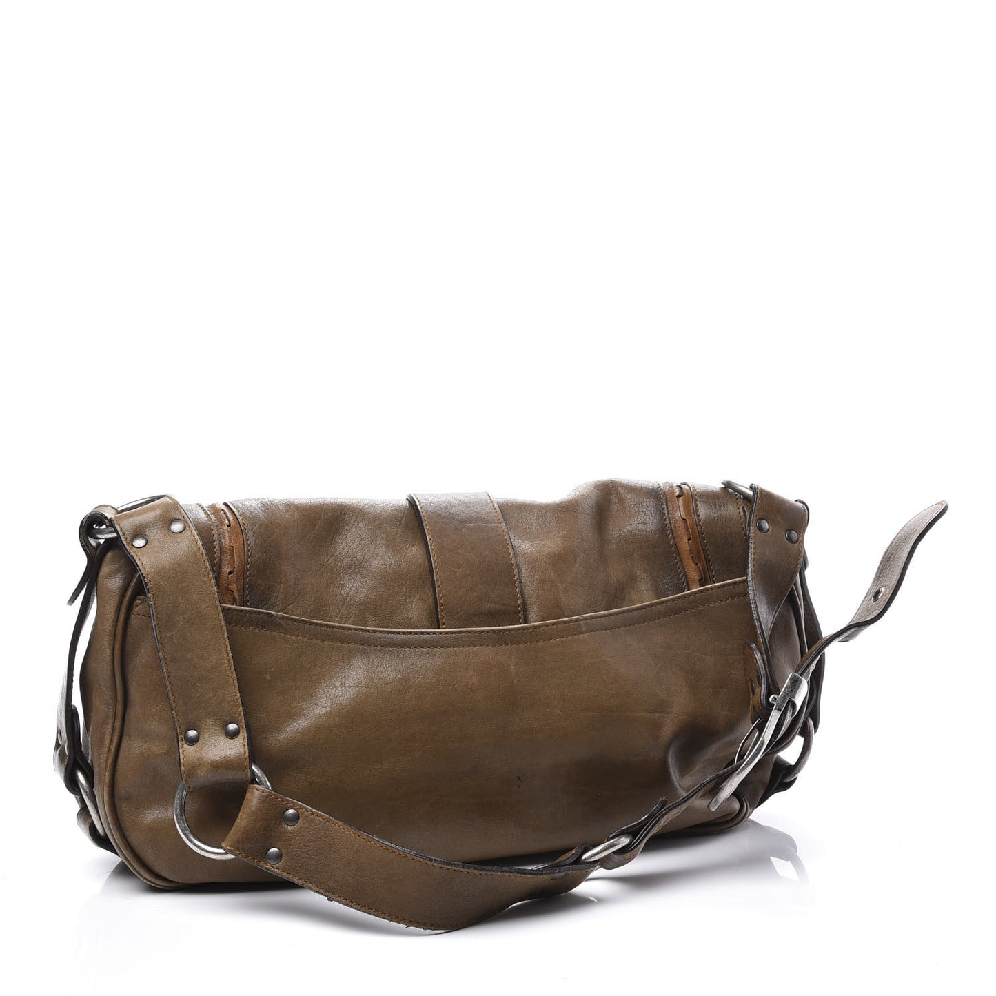Calfskin Gaucho Double Saddle Bag Brown