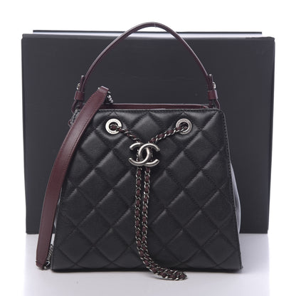 Chanel Caviar Quilted Small CC Bucket Bag Black 11 of 11