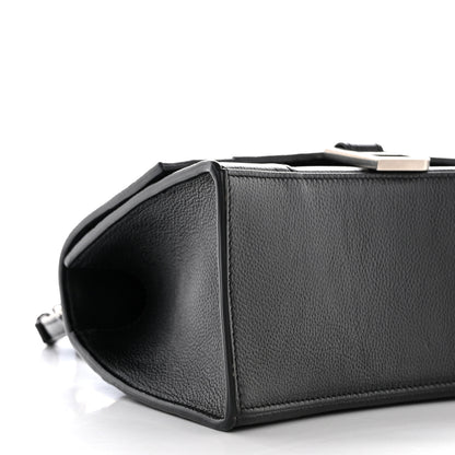 Balenciaga Grained Calfskin Small Hourglass Top Handle Bag Black 9 of 10