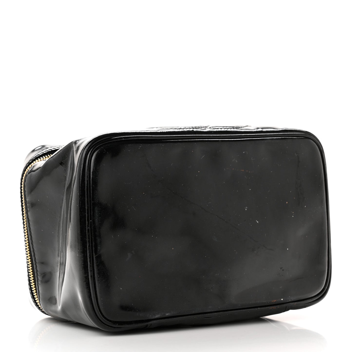 Patent Vanity Cosmetic Case Black