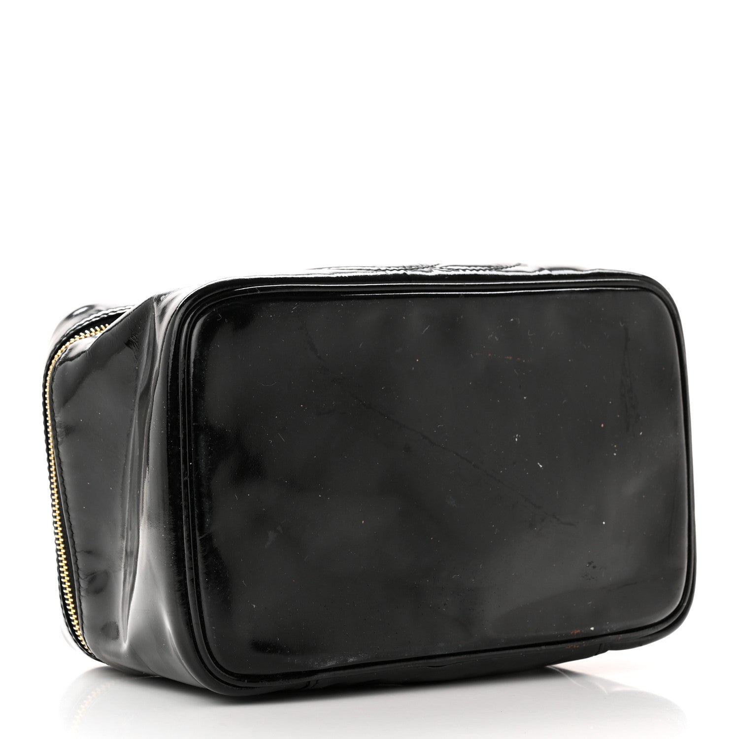 Chanel Patent Vanity Cosmetic Case Black 4 of 20