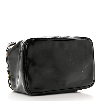 Chanel Patent Vanity Cosmetic Case Black 4 of 20