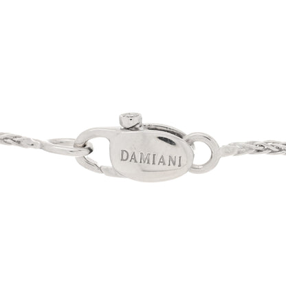 Damiani 18K White Gold Diamond Star of David Pendant Necklace 3 of 4