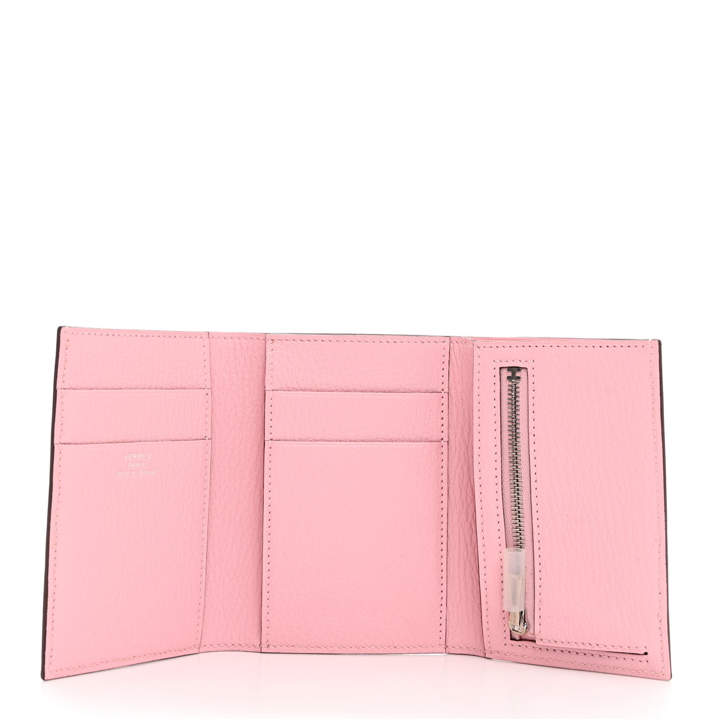 Chevre Mysore Tri-Fold Compact Bearn Wallet Rose Sakura