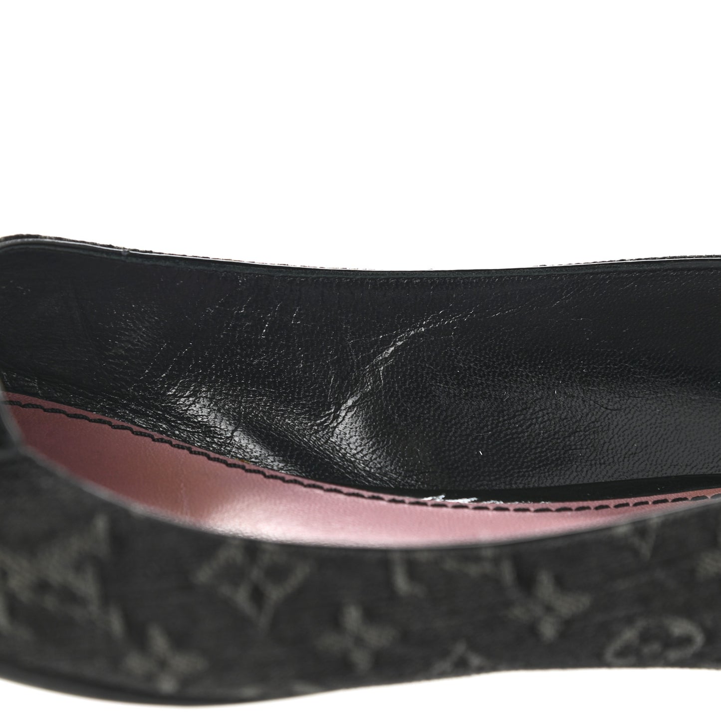 Denim Monogram Ballerina Flats 36.5 Black