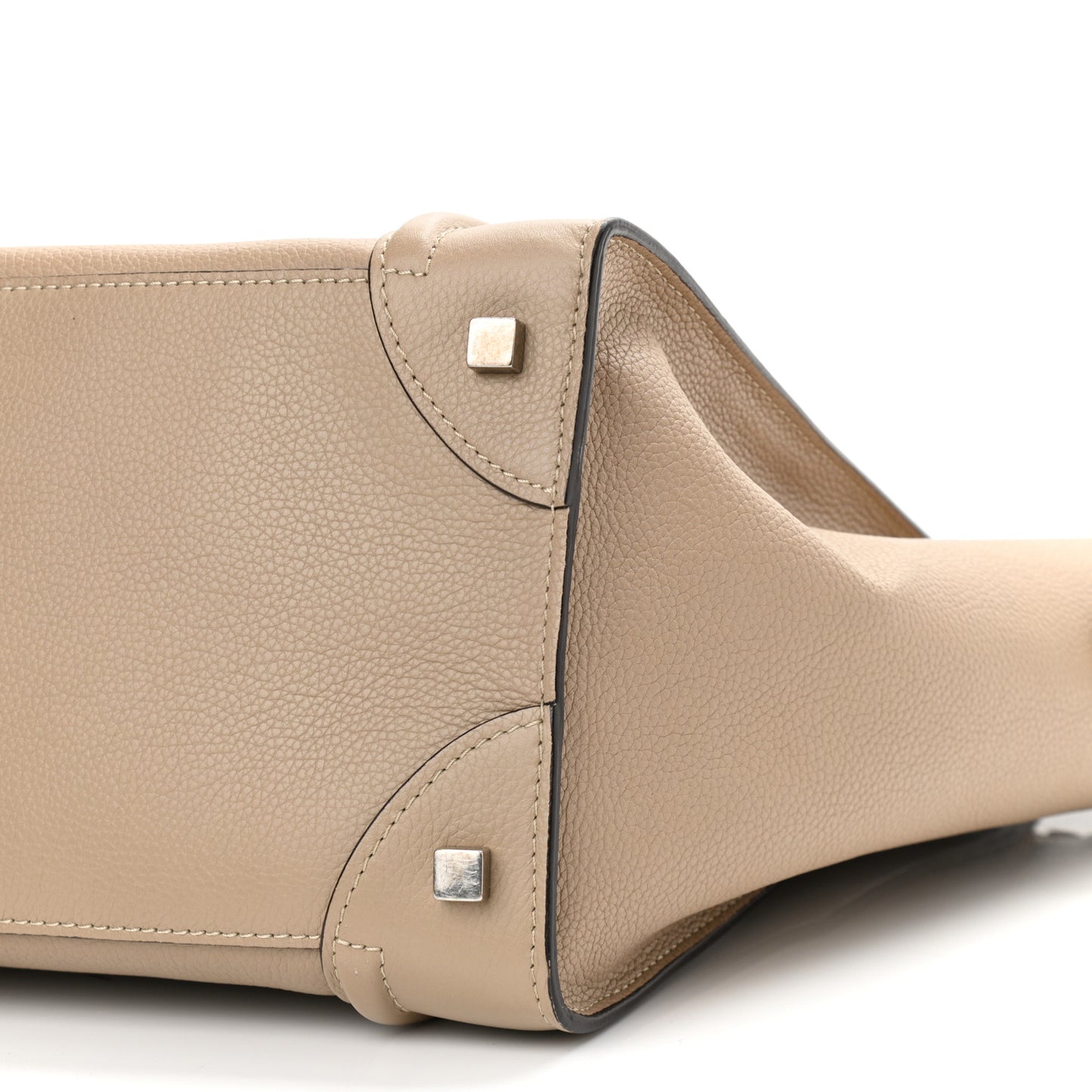 Drummed Calfskin Mini Luggage Dune