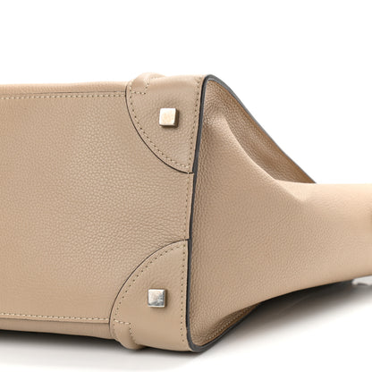 Celine Drummed Calfskin Mini Luggage Dune 10 of 10