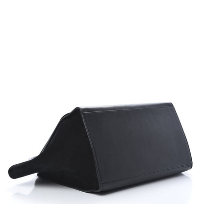 Celine Drummed Calfskin Suede Large Trapeze Black 4 of 14
