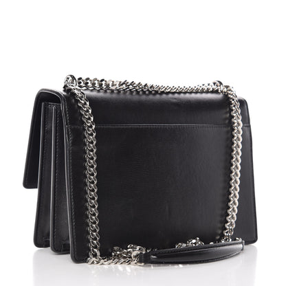 Saint Laurent Calfskin Medium Monogram Sunset Black 3 of 12