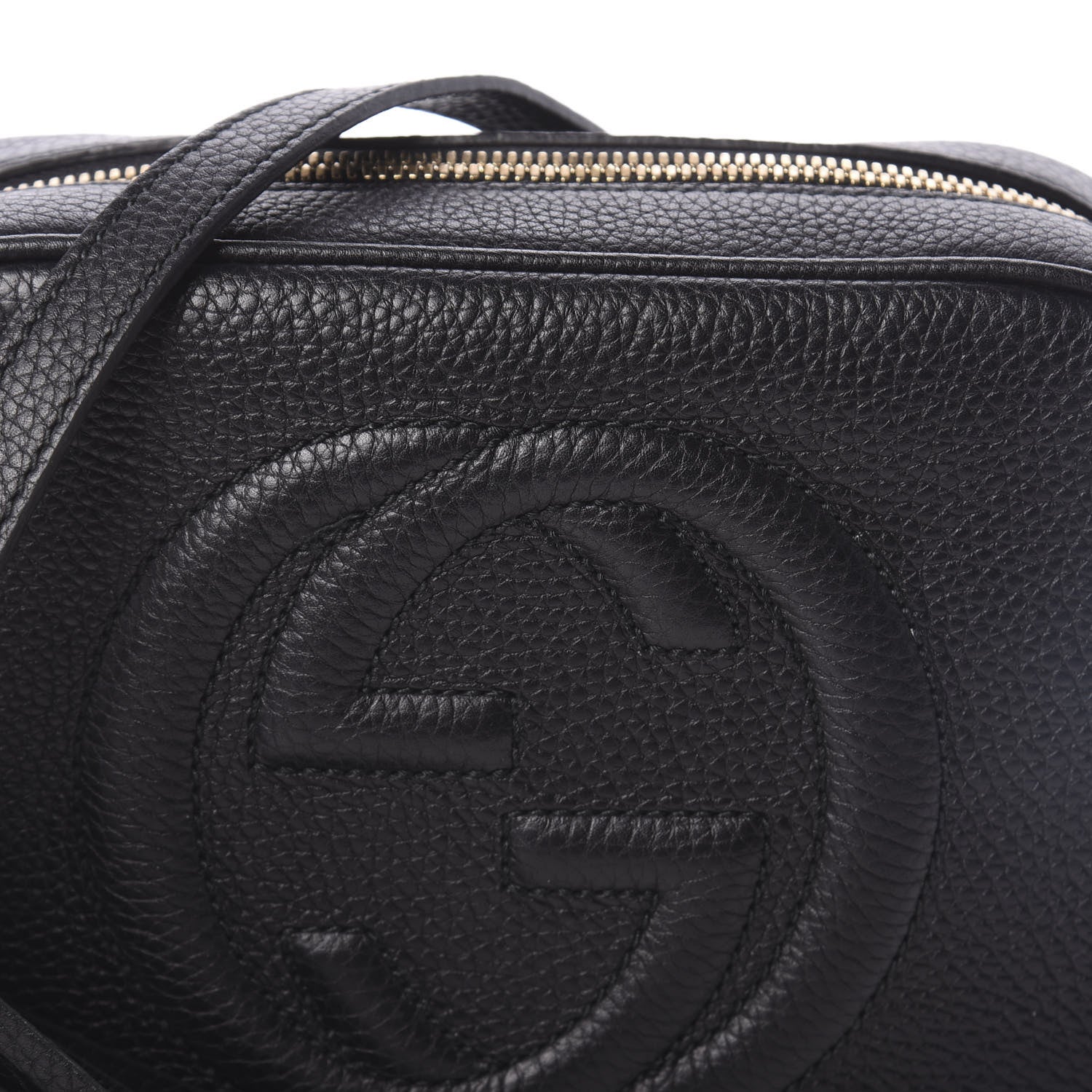 Gucci Pebbled Calfskin Small Soho Disco Bag Black 7 of 9