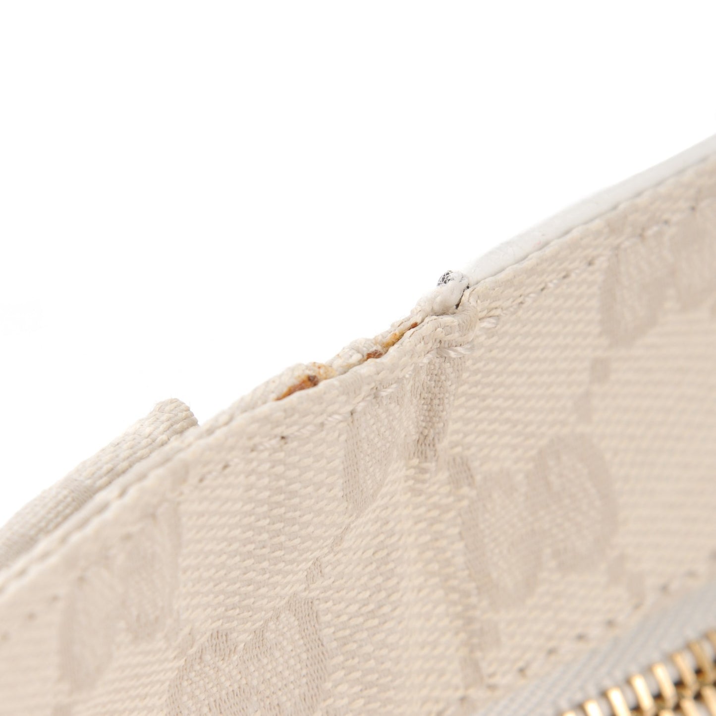 GG Monogram Web Double Pocket Belt Bag White