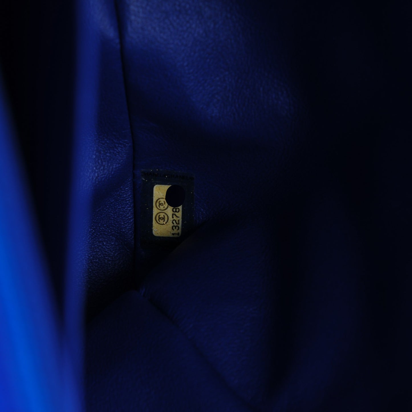 Lambskin Quilted Maxi Single Flap Blue