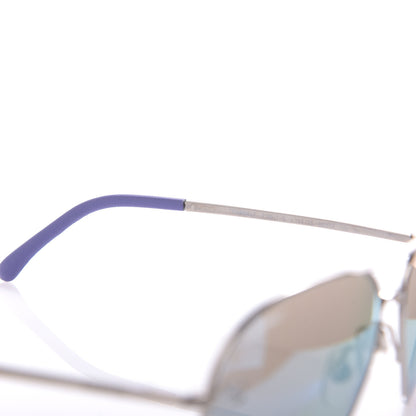 Chanel Polarized CC Aviator Sunglasses 4189-T-Q Purple 5 of 8