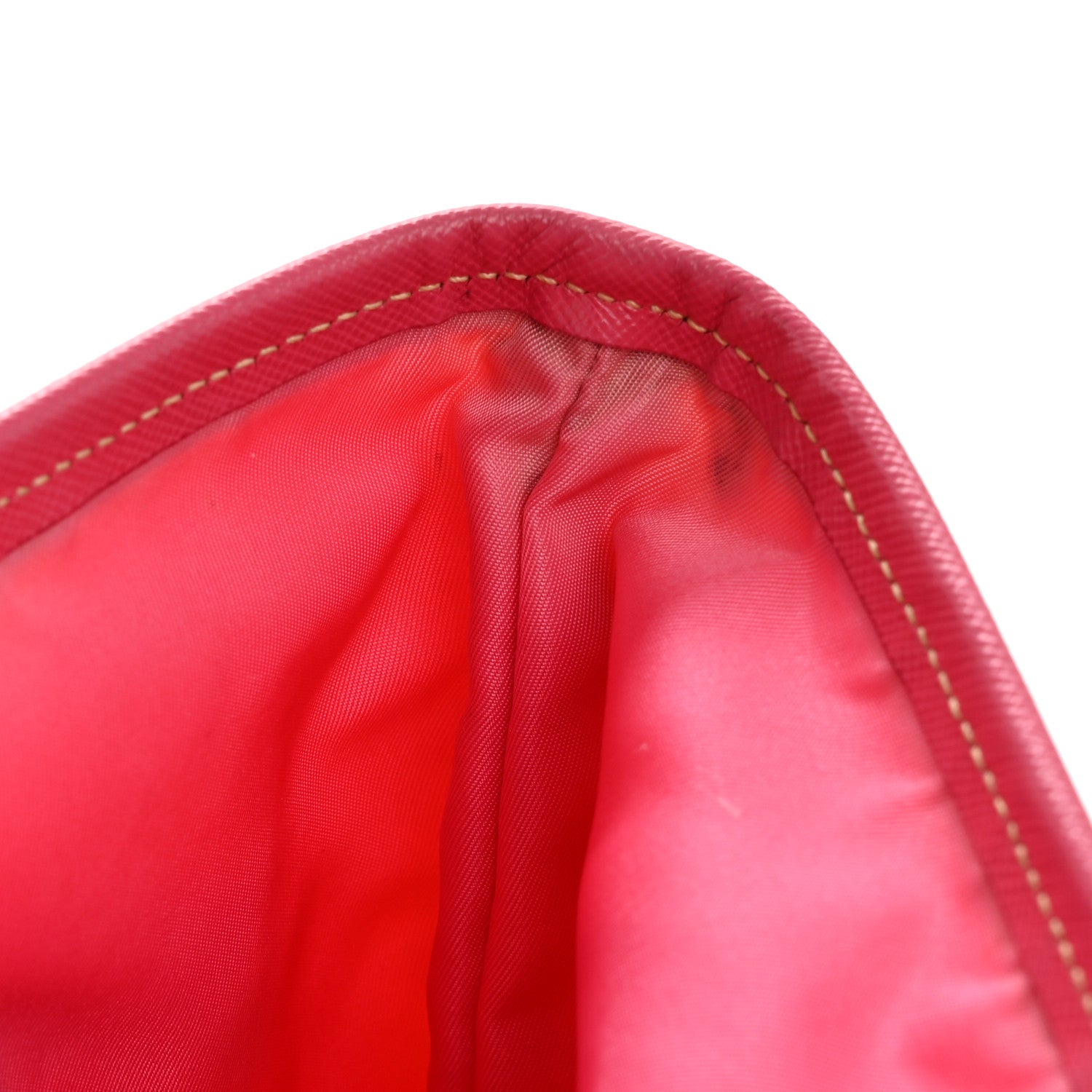 Prada Tessuto Nylon Saffiano Tote Papaya Ibisco 12 of 14