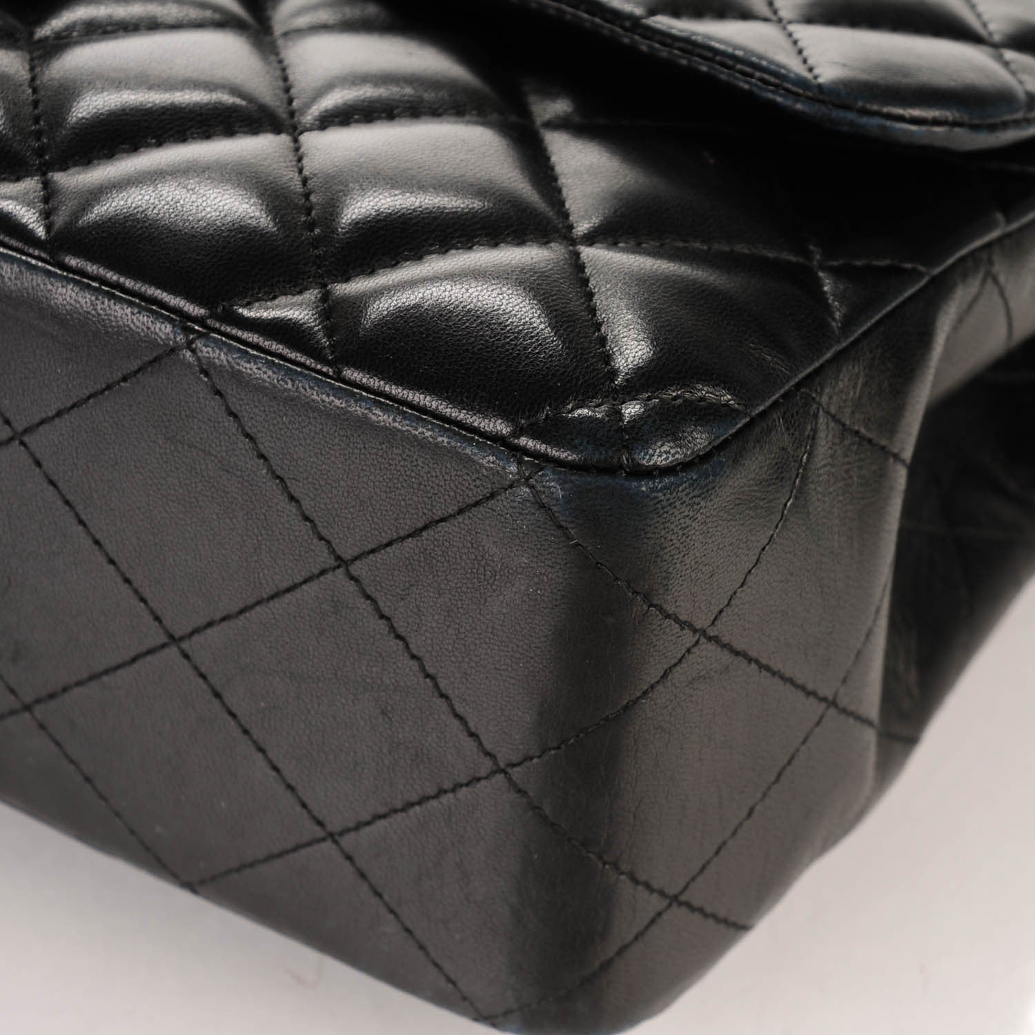 Chanel Lambskin Quilted Jumbo Single Flap Black 9 of 9