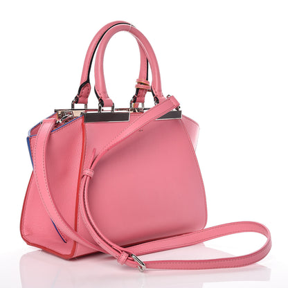 Fendi Vitello Dolce Mini 3jours Tote Pink 3 of 14